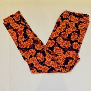LuLaRoe Pink & Orange Valentines Size TC Size 12-18. Brand New. Roses.